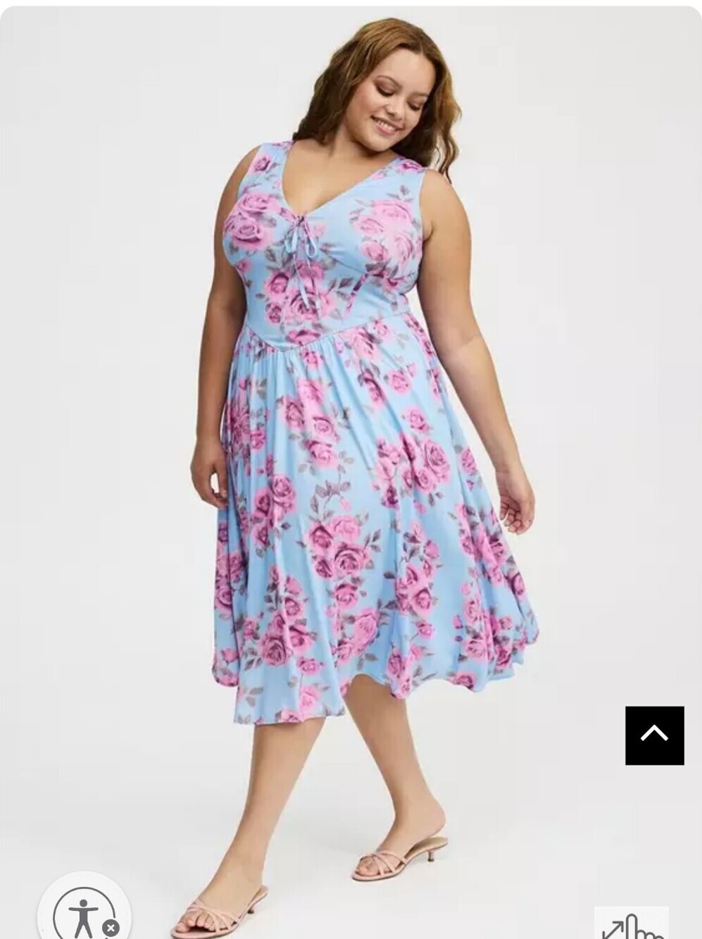 NWT TORRID SIZE 0 Corset Detail Midi Dress - Picture 3 of 6